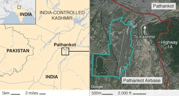 Pathankot Air Force Station, the target of the January 2016 cross-border attack