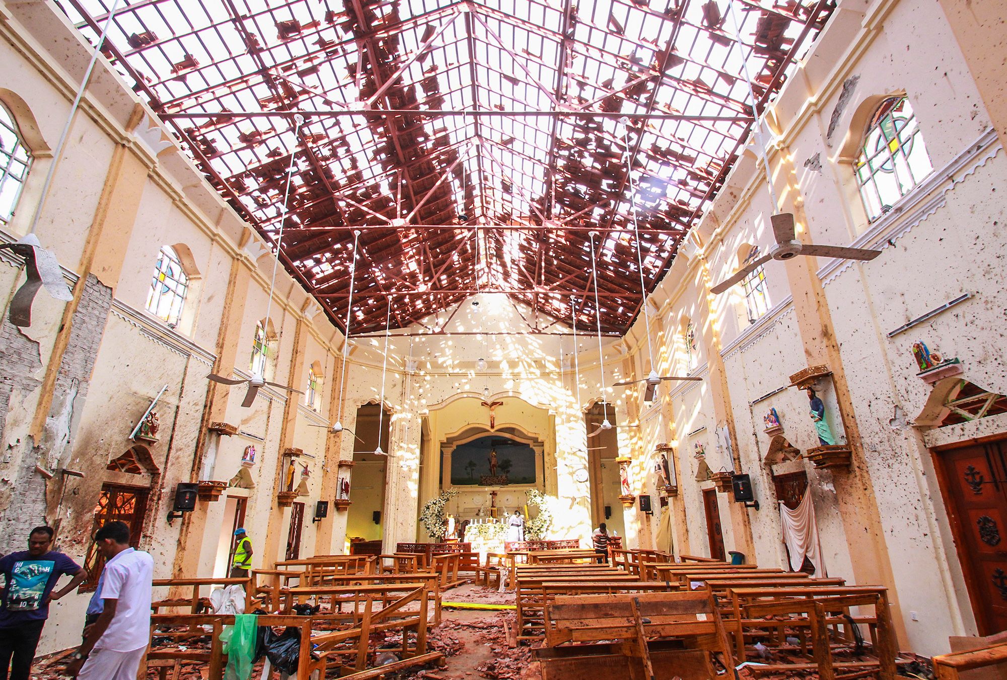 St Anthony's Shrine, Colombo, one of three churches targeted in the Easter Sunday bombings, 21 April 2019
