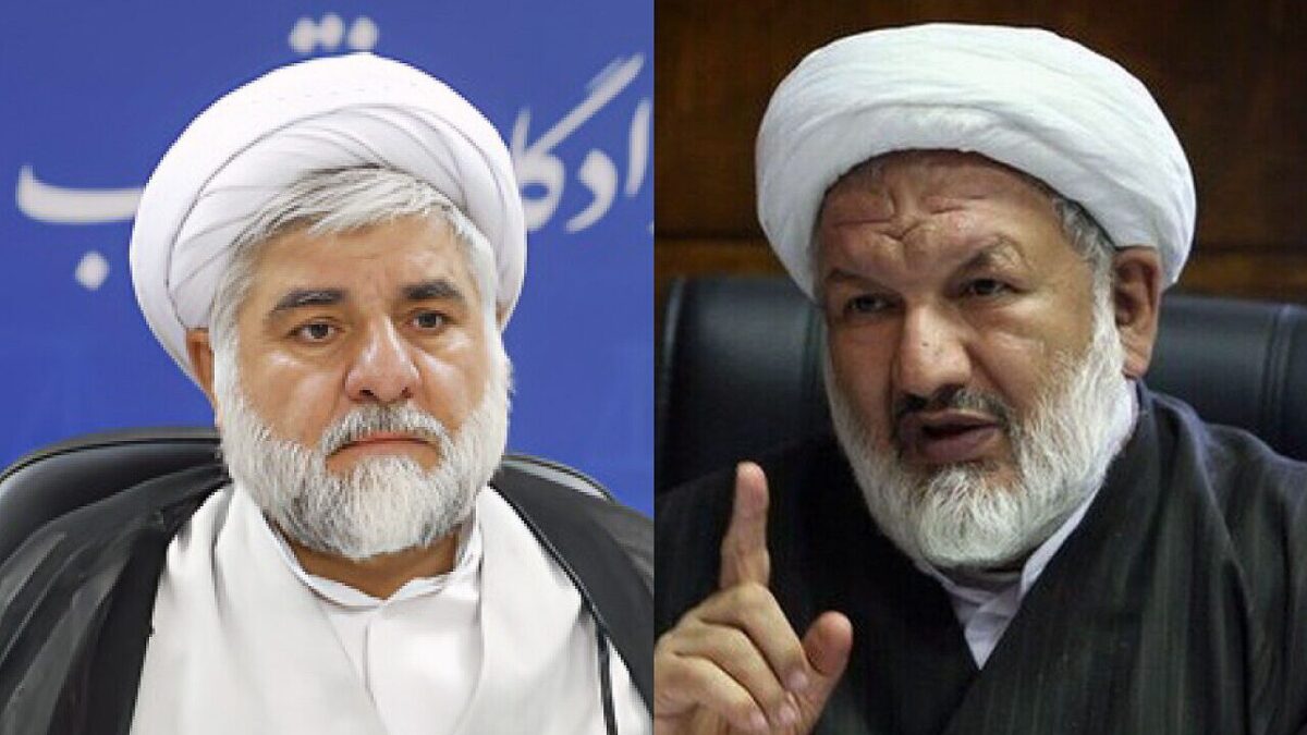 The Supreme Court Judges - Ali Razini and Mohammad Moghiseh, who were shot in the attack at the site of the 18 January 2025 shooting